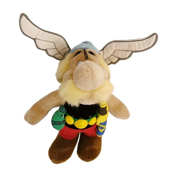 Asterix Doll Gaul Cartoon Stuffed  11 in Plush Germany 1994 Vintage 90s - Picture 1 of 9
